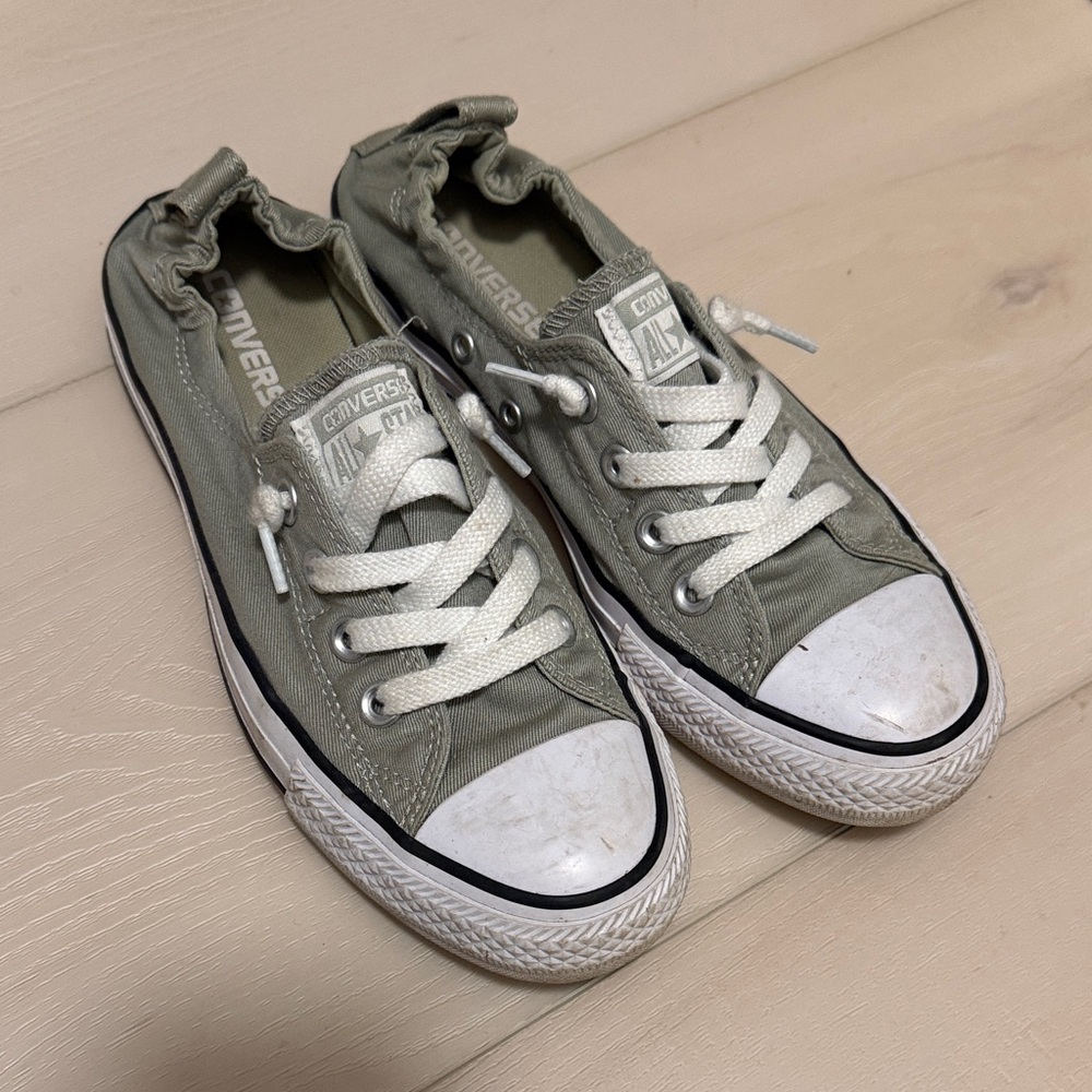 Converse Women’s Olive Canvas Sneakers